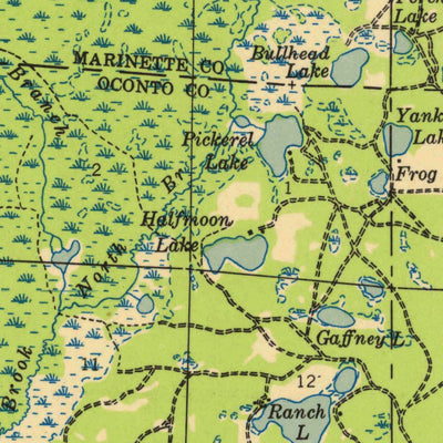 United States Geological Survey Coleman, WI (1950, 48000-Scale) digital map
