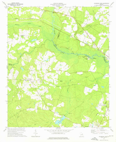 United States Geological Survey Colemans Lake, GA (1973, 24000-Scale) digital map