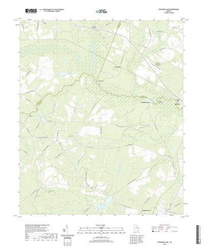 United States Geological Survey Colemans Lake, GA (2020, 24000-Scale) digital map