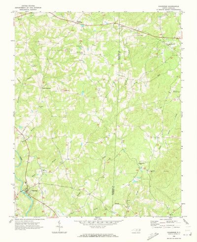 United States Geological Survey Coleridge, NC (1968, 24000-Scale) digital map