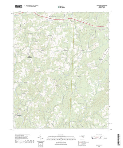 United States Geological Survey Coleridge, NC (2022, 24000-Scale) digital map