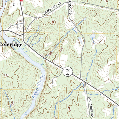 United States Geological Survey Coleridge, NC (2022, 24000-Scale) digital map