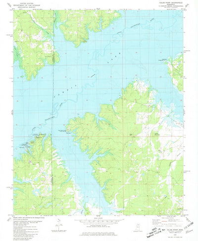 United States Geological Survey Coles Point, MS (1980, 24000-Scale) digital map