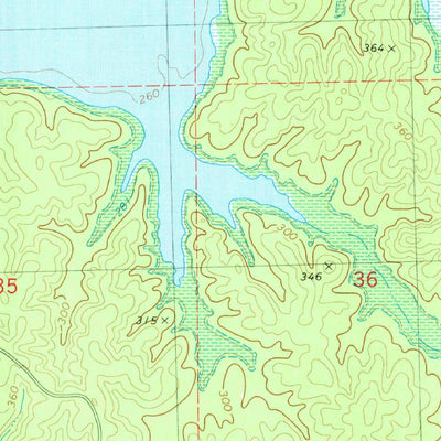 United States Geological Survey Coles Point, MS (1980, 24000-Scale) digital map