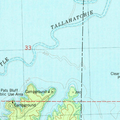 United States Geological Survey Coles Point, MS (1980, 24000-Scale) digital map