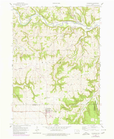 United States Geological Survey Colesburg, IA (1957, 24000-Scale) digital map