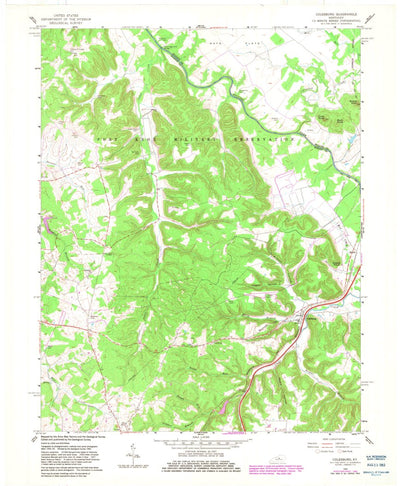 United States Geological Survey Colesburg, KY (1960, 24000-Scale) digital map