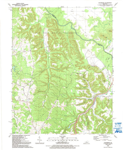United States Geological Survey Colesburg, KY (1991, 24000-Scale) digital map