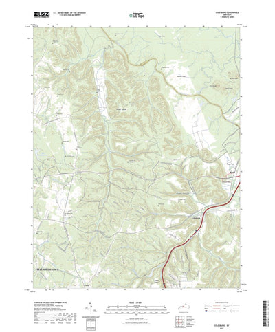 United States Geological Survey Colesburg, KY (2022, 24000-Scale) digital map