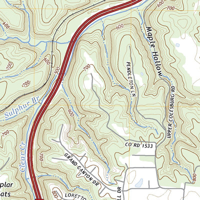 United States Geological Survey Colesburg, KY (2022, 24000-Scale) digital map