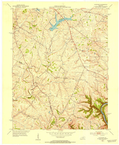 United States Geological Survey Coletown, KY (1952, 24000-Scale) digital map