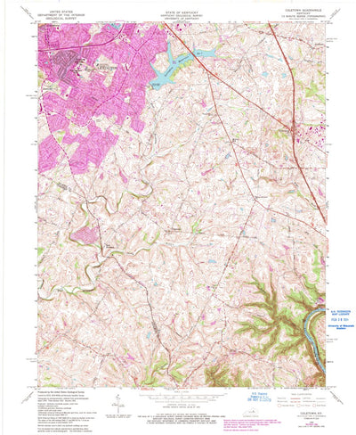 United States Geological Survey Coletown, KY (1965, 24000-Scale) digital map
