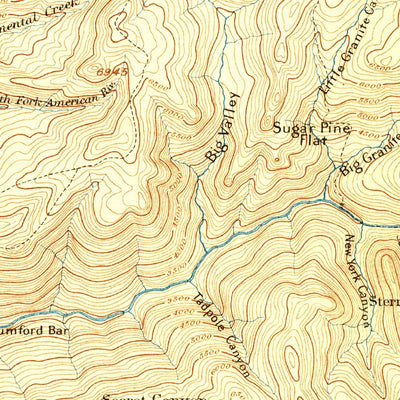 United States Geological Survey Colfax, CA (1894, 125000-Scale) digital map