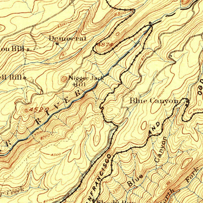 United States Geological Survey Colfax, CA (1898, 125000-Scale) digital map