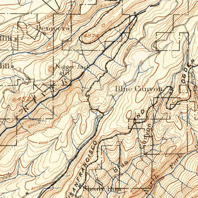 United States Geological Survey Colfax, CA (1902, 125000-Scale) digital map