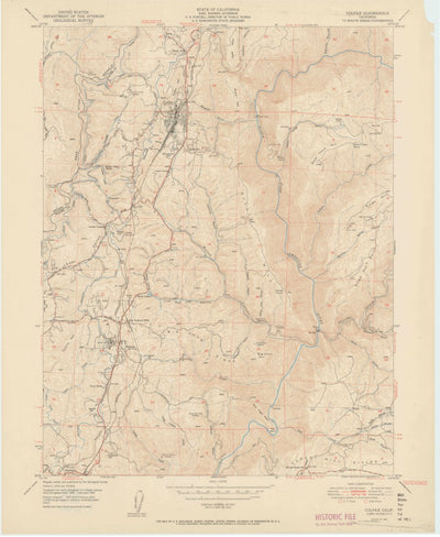 United States Geological Survey Colfax, CA (1951, 24000-Scale) digital map