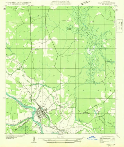 United States Geological Survey Colfax, LA (1932, 31680-Scale) digital map