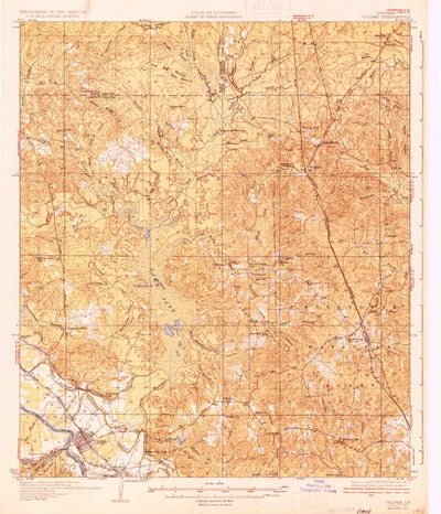 United States Geological Survey Colfax, LA (1936, 62500-Scale) digital map
