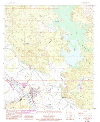 United States Geological Survey Colfax, LA (1985, 24000-Scale) digital map