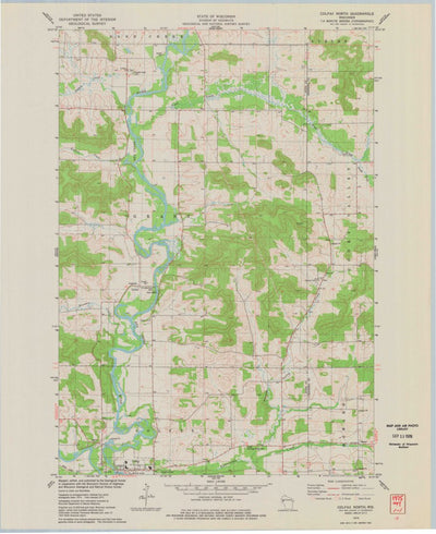 United States Geological Survey Colfax North, WI (1975, 24000-Scale) digital map