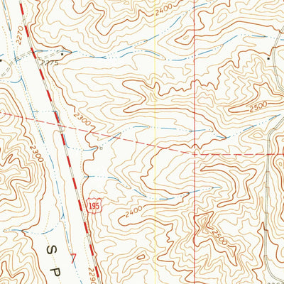 United States Geological Survey Colfax South, WA (1964, 24000-Scale) digital map