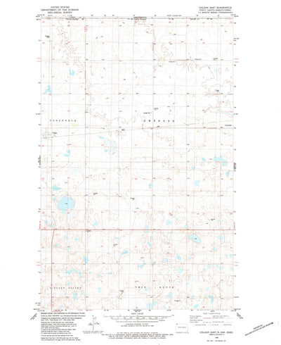 United States Geological Survey Colgan East, ND (1983, 24000-Scale) digital map