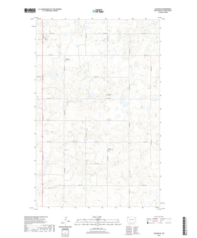 United States Geological Survey Colgan SE, ND (2020, 24000-Scale) digital map