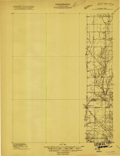 United States Geological Survey College Corner, OH-IN (1915, 48000-Scale) digital map