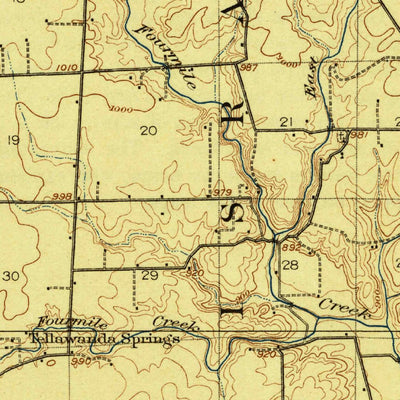United States Geological Survey College Corner, OH-IN (1918, 62500-Scale) digital map