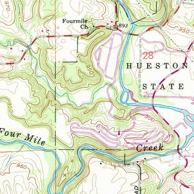 United States Geological Survey College Corner, OH-IN (1960, 24000-Scale) digital map