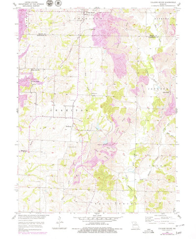 United States Geological Survey College Mound, MO (1953, 24000-Scale) digital map