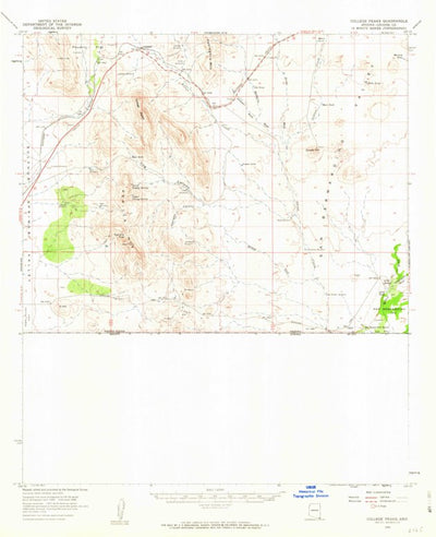 United States Geological Survey College Peaks, AZ (1958, 62500-Scale) digital map