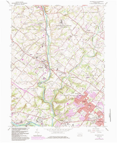 United States Geological Survey Collegeville, PA (1966, 24000-Scale) digital map