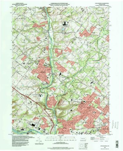 United States Geological Survey Collegeville, PA (1992, 24000-Scale) digital map