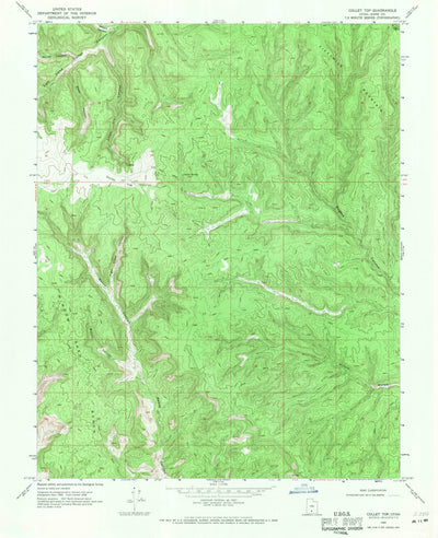 United States Geological Survey Collet Top, UT (1968, 24000-Scale) digital map