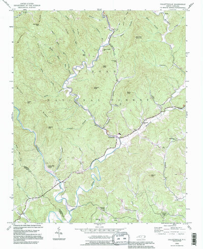 United States Geological Survey Collettsville, NC (1993, 24000-Scale) digital map