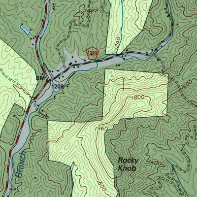 United States Geological Survey Collettsville, NC (1994, 24000-Scale) digital map