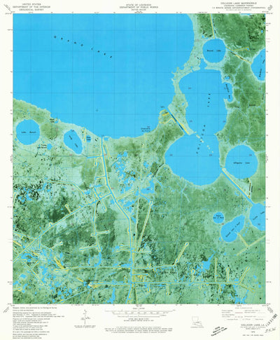 United States Geological Survey Collicon Lake, LA (1979, 24000-Scale) digital map