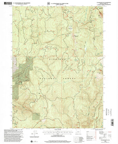 United States Geological Survey Collier Butte, OR (1998, 24000-Scale) digital map