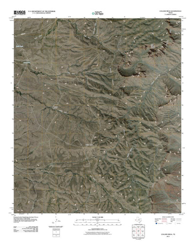 United States Geological Survey Collier Mesa, TX (2011, 24000-Scale) digital map