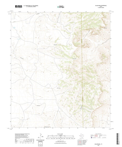 United States Geological Survey Collier Mesa, TX (2022, 24000-Scale) digital map