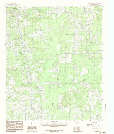 United States Geological Survey Colliers Creek, TX (1983, 24000-Scale) digital map