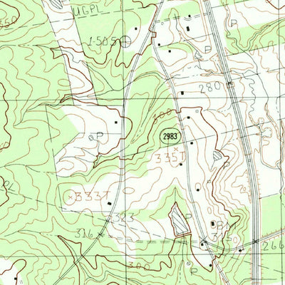 United States Geological Survey Colliers Creek, TX (1983, 24000-Scale) digital map