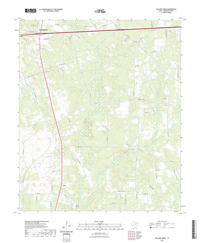 United States Geological Survey Colliers Creek, TX (2022, 24000-Scale) digital map