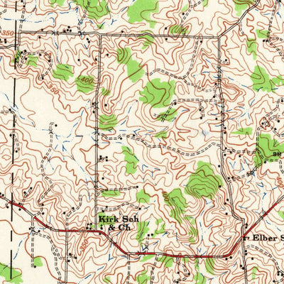 United States Geological Survey Collierville, TN (1943, 62500-Scale) digital map