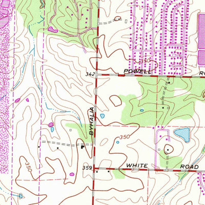 United States Geological Survey Collierville, TN (1965, 24000-Scale) digital map