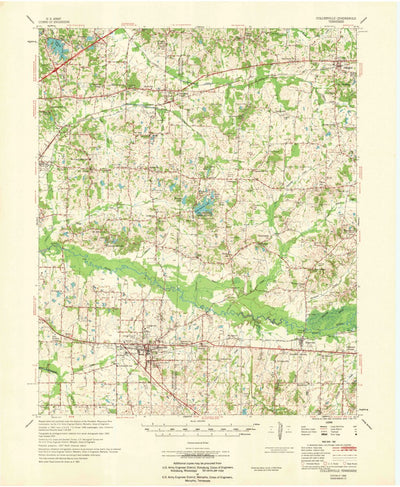 United States Geological Survey Collierville, TN (1968, 24000-Scale) digital map