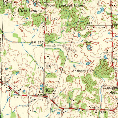 United States Geological Survey Collierville, TN (1968, 24000-Scale) digital map
