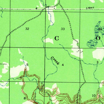 United States Geological Survey Collins, AR (1935, 62500-Scale) digital map