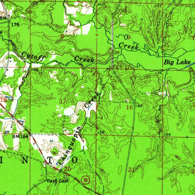 United States Geological Survey Collins, AR (1960, 62500-Scale) digital map